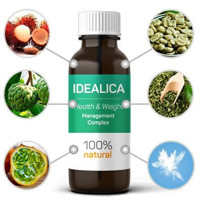 Idealica - Natural Picături pentru slăbire pentru pierderea în greutate nutritiv!