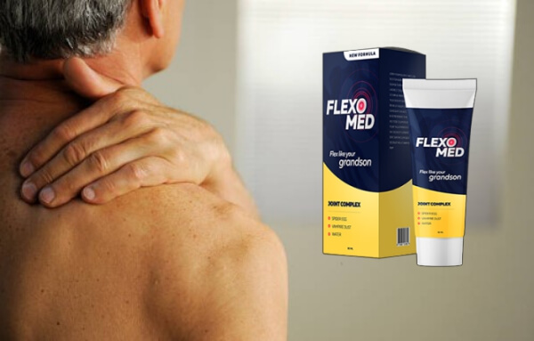 FlexoMed Gel, man with pain in the arm