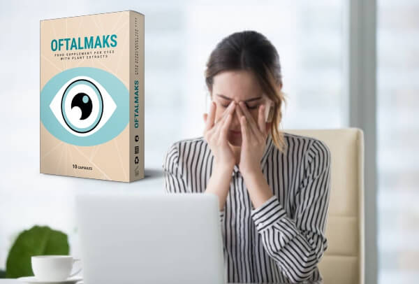 oftalmax capsules, eyes, woman