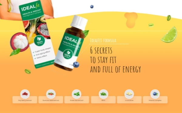 Ideal Fit drops ingredients